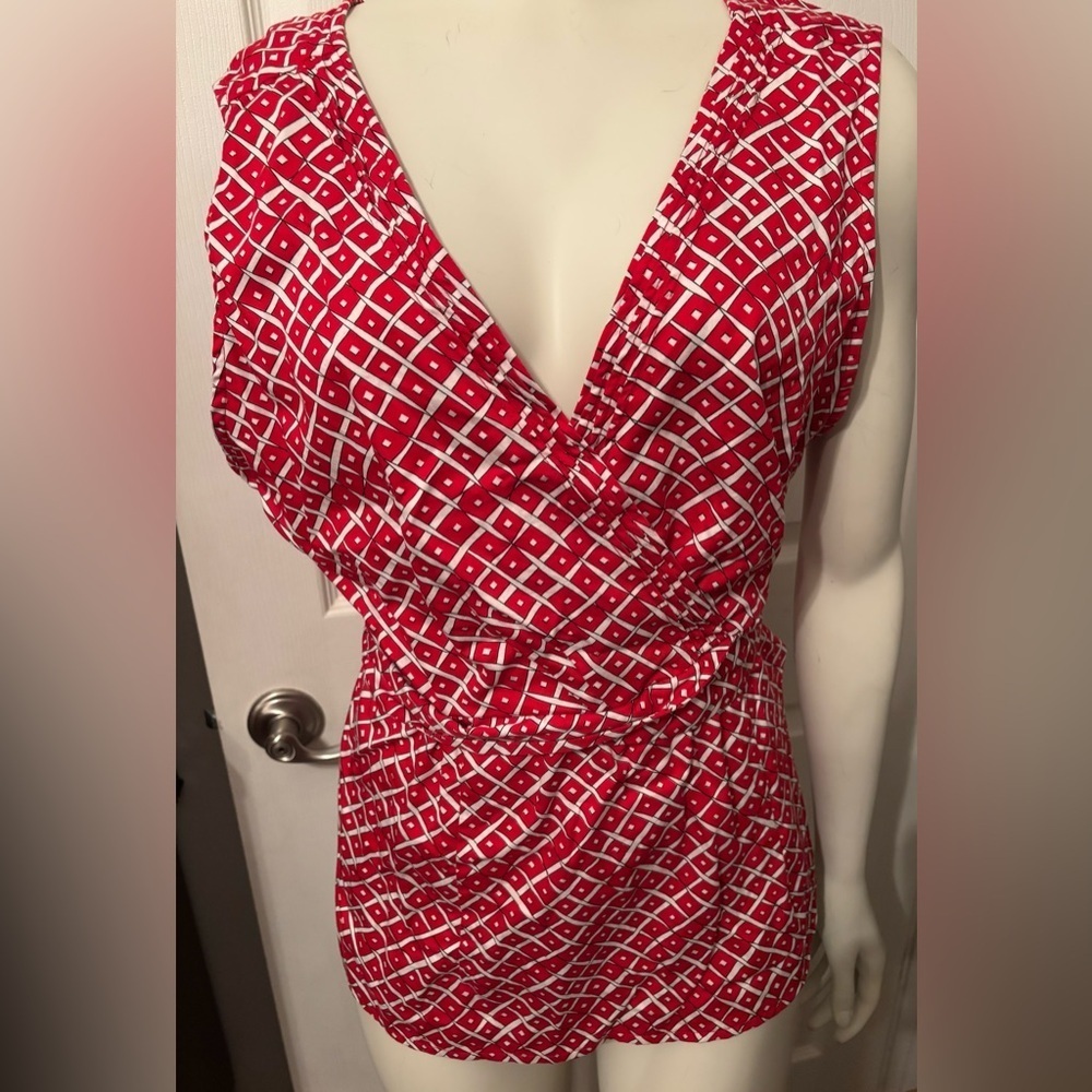 Cato faux wrap sleeveless top 1xl